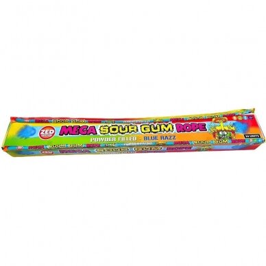 Zed Mega Gum Rope kramtoma guma vyšnių skonio, rūgšti, 100 g x30