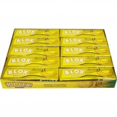 Blox Stick kramtomoji guma juostelėmis, bananų skonio, 12,5 g x20