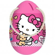 Hello Kitty kiaušinis taupyklė su kramtoma guma ir siurprizu