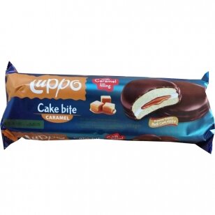 Luppo Cake su puriu kremu ir karamele šokolade, 184 g