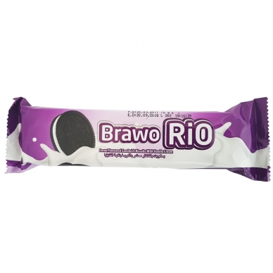 Brawo Rio sausainiai kakaviniai su vaniliniu kremu, 72 g 2